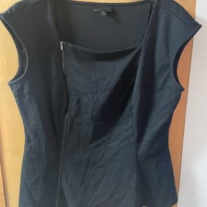 Black zipper up blouse great condition worn once